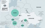Les réfugiés quittant l'Ukraine