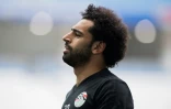L'Egyptien Mohamed Salah à l'entraînement à Volgograd le 24 juin lors du Mondial 2018
