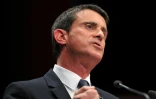 Le Premier ministre Manuel Valls s'exprime devant des militants à Tours, le 22 octobre 2016