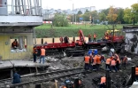 Après une frappe sur une station de métro à Kiev, le 19 octobre 2026