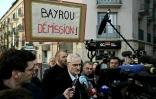 Alain Esquerre, le porte-parole de l'association des victimes de l'école secondaire catholique notre-Dame-de-Bétharram, s'adresse à la presse à l'hôtel de ville de Pau, le 15 février 2025