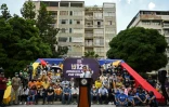 Juan Guaido s'exprime lors d'un discours à Caracas le 11 décembre 2020 pour inciter la population à participer à une "consultation populaire"