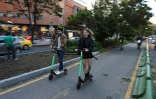 Des trottinettes électriques dans les rues de Bogota, le 26 juin 2019
