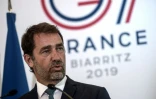 Le ministre de l'Intérieur Christophe Castaner, le 20 août 2019 lors d'une visite à Biarritz avant le sommet du G7