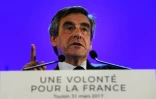 François Fillon en campagne à Toulon, dans le sud de la France, le 31 mars 2017