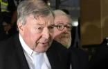 Le cardinal australien George Pell au tribunal de Melbourne le 1er mai 2018
