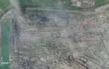 Photo satellite montrant l'usine Azovstal à Marioupol (Ukraine), diffusée le 6 mai 2022 par Planet Labs PBC