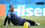 Le gardien allemand Manuel Neuer à l'entraînement à l'Allianz-Arena de Munich (Allemagne) le 14 juin 2021, jour du match de l'Euro contre la France