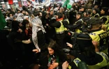 Incidents lors d'une manifestation pro-palestinienne à Malmö, en Suède, le 9 mai 2024
