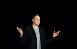 Le patron de Twitter, Tesla et SpaceX Elon Musk lors d'une conférence de presse à Boca Chica Village, au Texas, le 10 février 2022 
