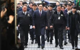 L'héritier de l'empire Samsung, Lee Jae-Yong, à son arrivée au tribunal le 18 janvier 2017 à Séoul