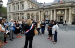Manifestation du collectif féministe des "Effronté-e-s" devant le Conseil d'Etat, le 30 août 2017