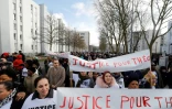 Des manifestants réclamant justice pour Theo le 6 février 2017 à Aulnay-sous-Bois