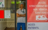 Rodolphe Lelaidier le 24 avril 2020 à l'hôpital Edouard Herriot à Lyon