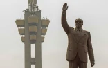 Statue du héros national congolais Patrice Lumumba à Kinshasa le 25 juin 2020 