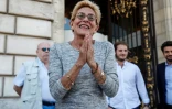 Isabelle Balkany devant la mairie de Levallois-Perret, le 14 septembre 2019
