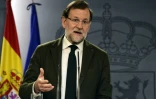 Le Premier ministre espagnol Mariano Rajoy, lors d'une conférence de presse, le 30 octobre 2015 à Madrid