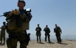 Des soldats français de l'Isaf lors d'un exercice militaire en périphérie de Kaboul, le 30 avril 2014