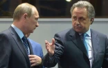Le président russe Vladimir Poutine et le ministre des Sports Vitaly Moutko le 11 novembre 2015 à Sotchi