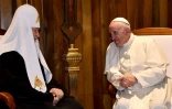 Le pape François et le le patriarche orthodoxe russe Kirill à La Havane, le 12 février 2016