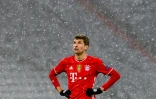 L'attaquant du Bayern Munich, Thomas Mueller, pendant le quart de finale aller de Ligue des champions contre le PSG Ă Munich, le 7 avril 2021