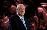 Le président israélien Reuven Rivlin prononce un discours au mémorial de la Shoah Yad Vashem, à Jérusalem, le 23 janvier 2020