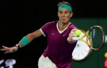 Rafael Nadal en finale de l'Open d'Australie face à Daniil Medvedev, le 30 janvier 2022 à Melbourne