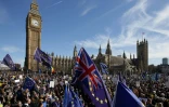 Manifestation contre le Brexit sur Parliament Square à Londres, le 25 mars 2017