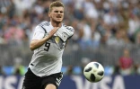 L'attaquant allemand Timo Werner contre le Mexique le 17 juin 2018 à Moscou 