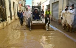 Nettoyage des rues Paiporta après des inondations dévastatrices dans la région de Valence, le 10 novembre 2024 en Espagne