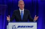Le PDG de Boeing Dennis Muilenburg lors de l'assemblée annuelle des actionnaires du groupe, le 29 avril 2019 à Chicago