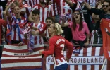 Antoine Griezmann buteur avec l'Atletico Madrid contre le Séville FC au Wanda Metropolitano, le 23 septembre 2017