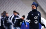 L'attaquant Antoine Griezmann à l'entraînement, le 13 novembre 2019 au Stade de France de Saint-Denis