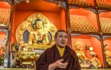 Karmapa Thaye Dorje, l'un des principaux chefs du bouddhisme tibétain à GRenoble, le 16 août 2017