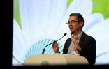 Le secrétaire général de la FNSEA Jérôme Despey, ici lors du congrès du syndicat à Tours, le 28 mars 2018 
