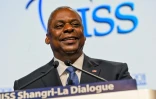 Le secrétaire américain à la Défense Lloyd Austin s'exprime lors du sommet Shangri-La à Singapour le 3 juin 2023