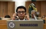 Le président de Madagascar, Andry Rajoelina, le 31 janvier 2025 à Harare