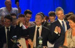 L'ex-président français Nicolas Sarkozy lors d'un meeting à Châteaurenard, dans le sud de la France, le 25 août 2016