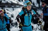 Laetitia Roux et Emelie Forsberg, le 9 mars lors de la Pierra Menta aux alentours de Beaufort