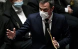 Le ministre de la Santé Olivier Véran le 2 novembre 2021 à l'Assemblée nationale à Paris