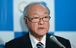 Le ministre japonais des Finances, Shunichi Suzuki lors d'une conférence de presse, avant le G20 Finances, le 16 juillet 2023 à Gandhinagar, en Inde