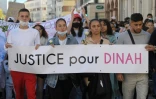 Marche blanche, le 24 octobre 2021 à Mulhouse, à la mémoire de Dinah,  adolescente de 14 ans qui s'est suicidée, victime de harcèlement scolaire selon sa famille