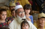 Gulzar Khan, 57 ans, entouré de ses 36 enfants, le 20 mai 2017 à Bannu, dans le nord-ouest du Pakistan