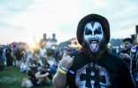 Un fan de heavy metal au Hellfest, le 15 juin 2023 à Clisson, dans l'ouest de la France