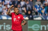 Le milieu de terrain du Bayern Munich Arturo Vidal fête un but contre le Hertha, le 23 avril 2016