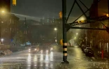 Pluie violente et inondations au passage des restes de l'ouragan Ida, le 1er septembre 2021 à New York