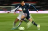 L'attaquant du Paris Saint-Germain Kylian Mbappé, lors du match à domicile de la 30e journée de Ligue 1 face à Lorient, le 3 avril 2022 au Parc des Princes