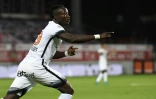 Le Montpelliérain Casimir Ninga à Dijon en Ligue 1, le 1er octobre 2016