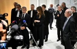 L'ancien président Nicolas Sarkozy s'adresse à la presse, le 25 septembre 2025 au tribunal de Paris
