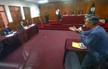 L'ancien président péruvien Alberto Fujimori lors d'une audience au tribunal de Lima, le 14 novembre 2013